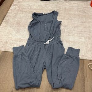 Stylish Gray Blue Women's Jumpsuit